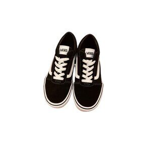 Vans Old Skool Black & White Youth Sneakers Size 4